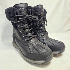 UGG Adirondack III Black Leather Waterproof Winter Boots Women's Size 9